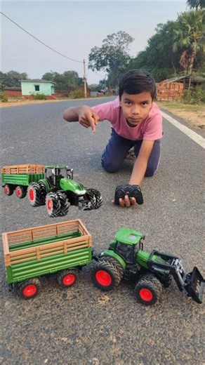 World's Smallest Double Tyre RC Farm Tractor Unboxing | Toypur