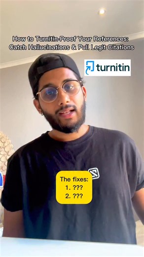 Akhil | AI Engineer & founder on Instagram: "Super huge headache with references - FREE tool to fix it! Your AI could have hallucinated your entire reference list. In this AI age, turnitin proofing is possible! Comment CITE for my full verification checklist + the free tool link 📚"