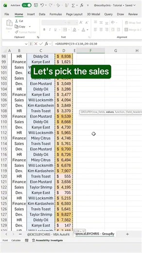 👉 how to group data in Excel using Group By in excel
