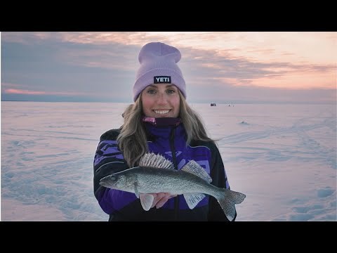 Ice Fishing in North Bay on Lake Nipissing