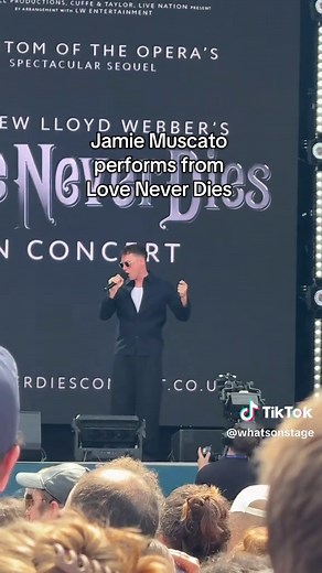 Welcome to the West End Live stage, Jamie Muscato for Love Never Dies! #JamieMuscato #LoveNeverDies #Musical #Theatre