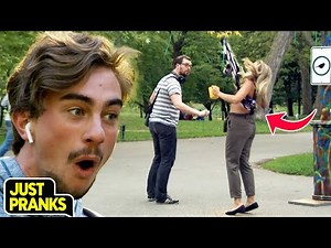Her Shirt Flew Off in Public! 😱 | Just Pranks