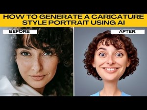 How To Generate a Caricature Style Portrait from a Photo Using AI