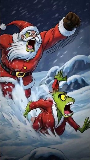 Santa vs. The Grinch: The EPIC fight no one saw coming! 😱🎄
