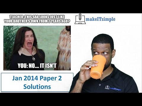 CSEC IT: Jan 2014 Paper 2 Solutions