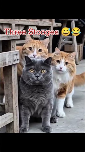 Three Cats are causing trouble😂