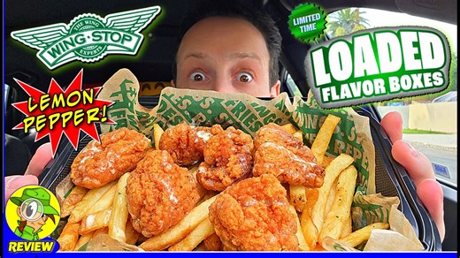 Hot new Wingstop® combo lemon pepper loaded flavor box review