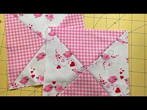 Hourglass quilt block tutorial
