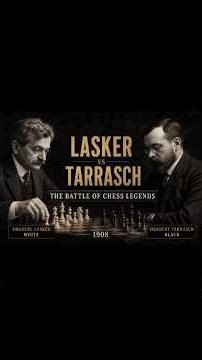 Emanuel Lasker vs. Siegbert Tarrasch. 1st game,1908.