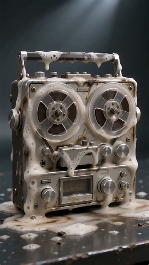 Restoring a 1970s Reel-to-Reel Tape Recorder Found in Mud. 📼✨ #shorts #restoration #satisfying #asmr