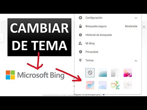 Cómo cambiar el tema de BING (motor de busqueda)