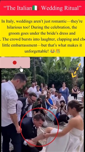 “Italian🇮🇹 Wedding Ritual That Shocks Everyone! 😱😂#Wedding#WeddingTradition #WeddingDay#WeddingFun