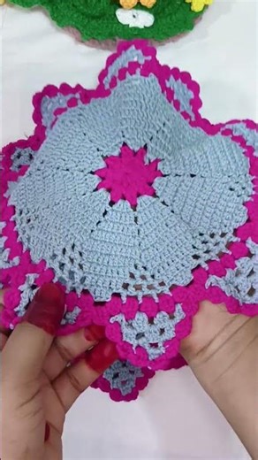 কুশিকাটা তৈরী টেবিল ম্যাট table mats #crochet #shortsvideo #shorts #tabelmats