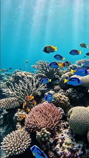 Dive into a vibrant 8k underwater paradise. 🐠✨