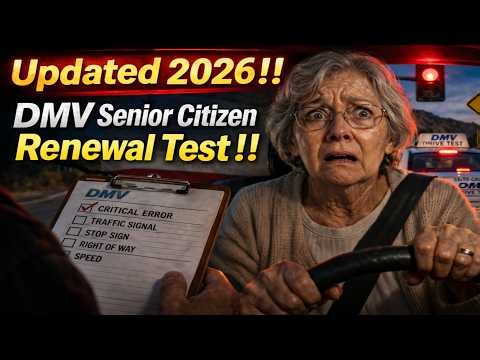 DMV Senior Renewal Test 2026 – Updated Questions You MUST Know!