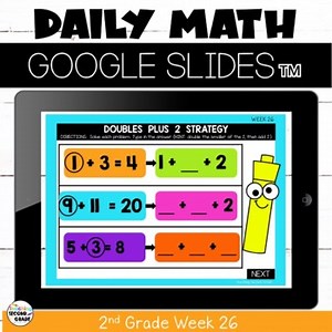 Daily Math Warm-ups for Google™ Classroom 2nd Grade Week 26