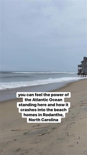 Standing here, you feel it, the Atlantic crashing into these beach houses in Rodanthe, North Carolina | AFSHeeN