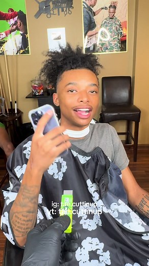 Shocking Gum Prank Reaction at the Barber Shop