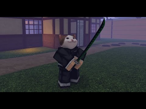 Showcase katana of wind 🌙 Slayer Tycoon (v1.6) ‪@Roblox‬