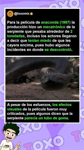 Así hicieron la Película de anaconda de 1997 #curiosidades