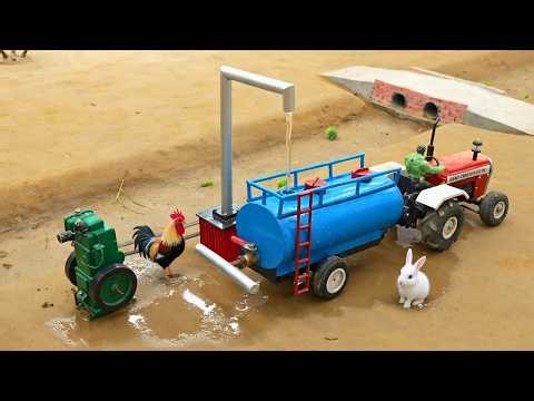 Diy mini motor water pump science project | Mini hand pump | diy tractor@PwnCreator
