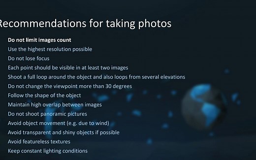 拍摄照片技巧，RealityCapture软件生成3D建模