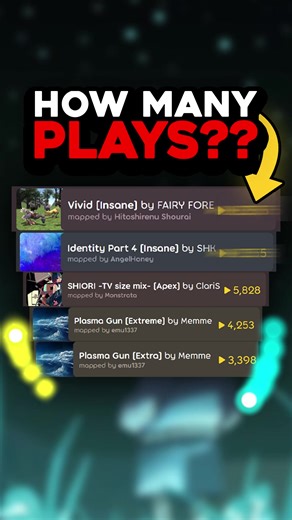 The Most Plays on a Map in osu! #osu #osugame | Osu Game