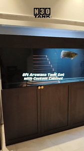 A clean and solid 8ft Arowana tank setup by N30. 🐟✨ Built with 15mm Japan Grade 1 glass and euro-bracing for extra strength, paired with a 5ft wet-dry sump and a custom cabinet supported by stainless steel structure. From setup to fish transfer, everything is carefully handled by our team. 💪🛠️ #N30Tank #ArowanaTank #CustomAquarium #AquariumSetup #AquariumDesign #FishTank #ArowanaLife #PremiumAquarium #TankBuild #AquariumSG #FishKeeping #BuiltToLast | N30 Tank