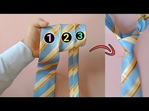 Krawattenknoten binden: Der einfache Knoten