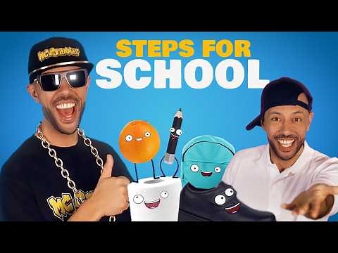 Steps For School Song | @BestStartinLife + @MCGrammarTV 🎤 | Educational Rap Songs for Kids 🎵