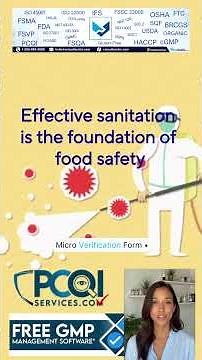 PCQI: Effective sanitation is the foundation of food safety