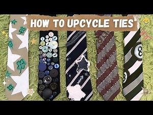 5 DIY ways to upcycle ties!!