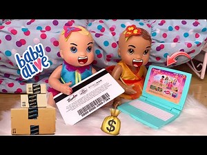 Baby Alive Newborn Twins order stuff online with Mommy’s credit card!