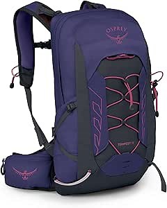 Osprey Tempest 11L Women's Lightweight Hiking Backpack - Small Daypack for Travel & Camping, Deep Fig/Hotspot Pink