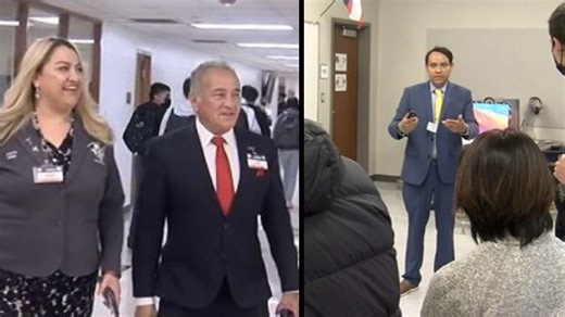 ABC-7 anchors Adrian Ochoa and Saul Saenz sent to the principal's office