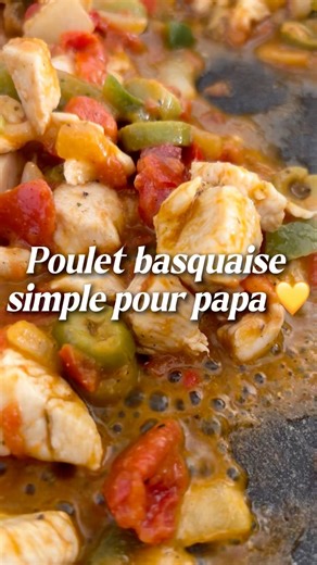 Poulet basquaise express - recette simple pour débutant