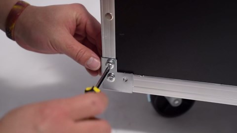 AV Rack Cabinet, 12U Portable Audio Rack Case with Caster Wheels & Removable Side Panels, Built-in Handles Equipment Rack Cabinet for 19" Stereo Recording & IT Equipment Mounting