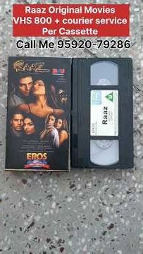 Raaz Movies VHS For sell #Cassette #vcr #national #panasonic #vhstapes #vhs
