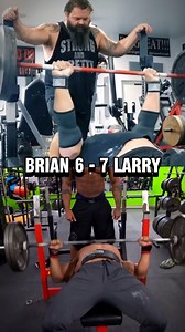 Trying to out-rep powerlifter and bodybuilder Larry Wheels 😰 This guy is something else! 💪 | Brian Shaw