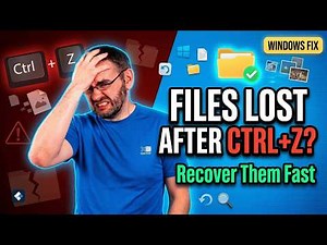 How to Recover Files Lost After Ctrl+Z in Windows