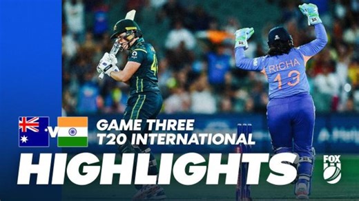 Aus v India: T20I – Game 3 Highlights