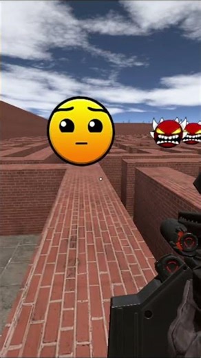 Trapped in a Geometry Dash Maze! #shorts #gmod #geometrydash