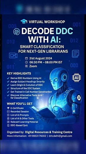 Decode DDC with AI: Smart Classification for Next-Gen Librarians #library #ddc #libraryscience