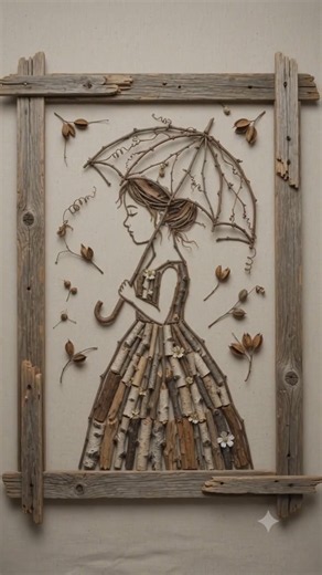 The Way These Twigs Come Together Is Oddly Satisfying #art #satisfying #nature #craft