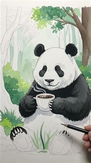 drawing of panda in image