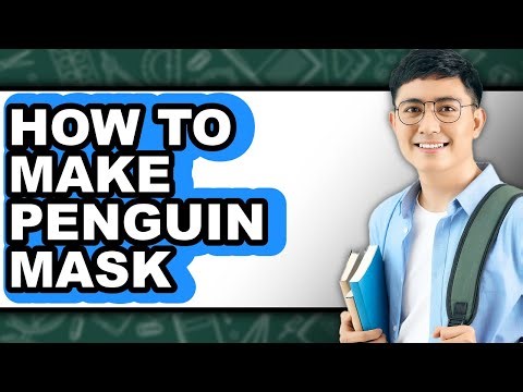 How to Make Penguin Mask - Step by Step