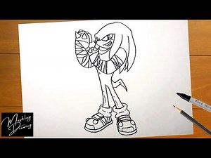 How to Draw Knuckles from Sonic Boom