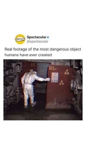 Spectacular on Instagram: "Real footage of one of the most dangerous objects ever created by humans — the “Elephant’s Foot” inside the Chernobyl Nuclear Power Plant. Formed during the 1986 meltdown, this mass of molten nuclear fuel, concrete, and metal was once so radioactive that standing near it for minutes meant certain death. Even decades later, it remains intensely hazardous, a haunting reminder of the power — and consequences — of human technology gone wrong. #viral #explore #reels #love #