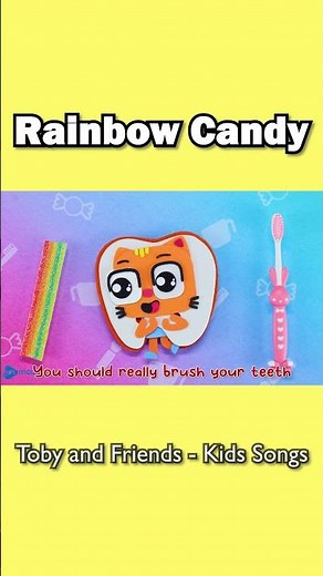 Rainbow Candy - Toby And Friends | Animal Songs For Kids #shorts