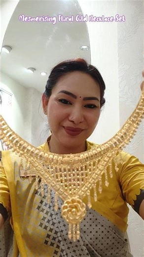 Tanishq Jaali pattern Gold Necklace Set🔥22kt Gold Necklace Designs #majboor #tanishqnecklace #shorts